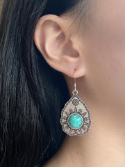 Amazonite Vintage Drop Earrings - SF