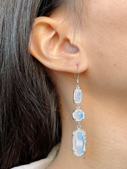 Moonstone Crystal Danielle Earrings - SF