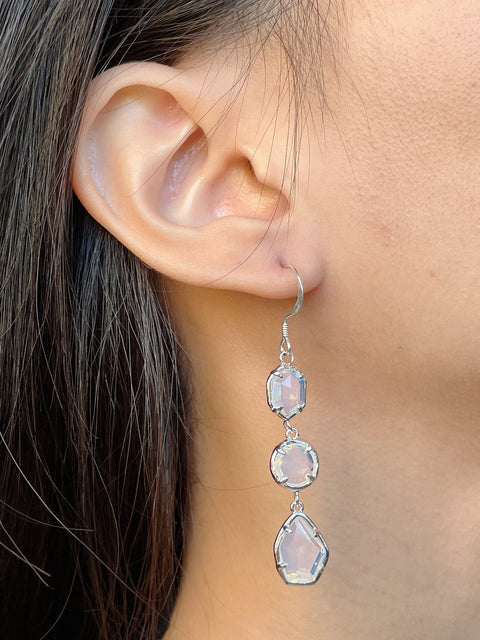 Moonstone Crystal Rachel Earrings - SF