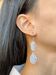 Moonstone Crystal Georgia Earrings - SF