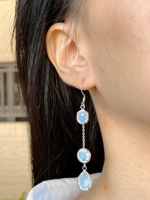 Moonstone Crystal Tricia Earrings - SF