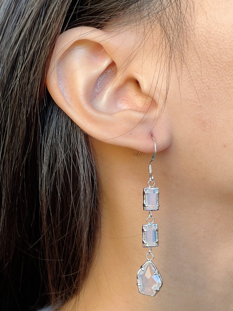 Moonstone Crystal Victoria Earrings - SF