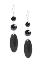 Hematite Angelica Statement Earrings - SF