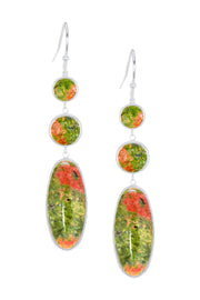 Unakite Angelica Statement Earrings - SF