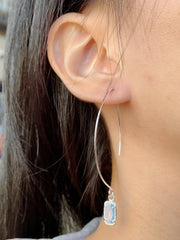 Moonstone Endless Hoop Earrings - SF