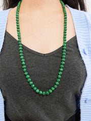 Malachite Mala Beads Necklace - SF