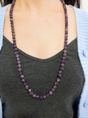 Amethyst Mala Beads Necklace - SF