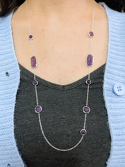 Amethyst Ashley Station Necklace - SF