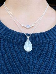 Moonstone Crystal Paulette Necklace - SF