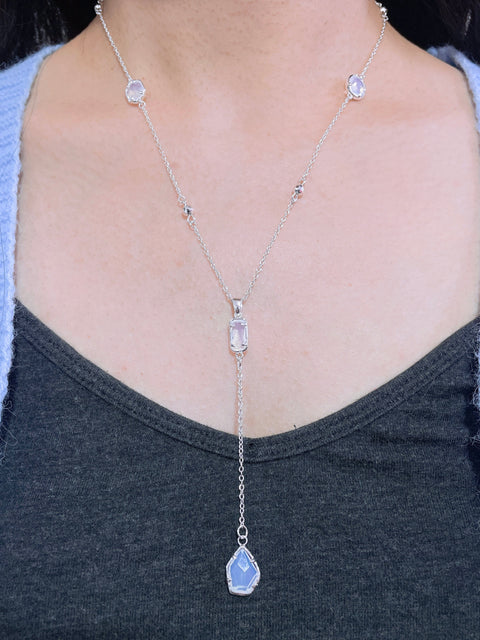 Moonstone Crystal Christine Y Necklace - SF