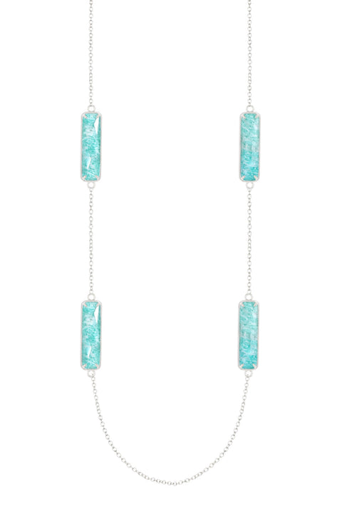 Amazonite 30" Station Long Necklace - SF