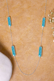 Amazonite 30" Station Long Necklace - SF