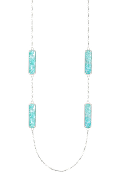 Amazonite 24" Station Necklace - SF