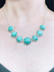 Amazonite Statement Necklace - SF