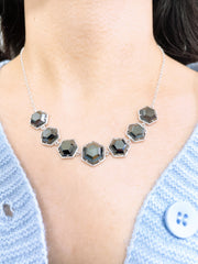 Hematite Statement Necklace - SF