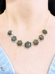 Labradorite Statement Necklace - SF