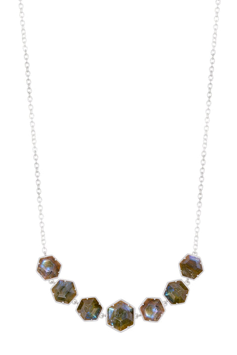 Labradorite Statement Necklace - SF