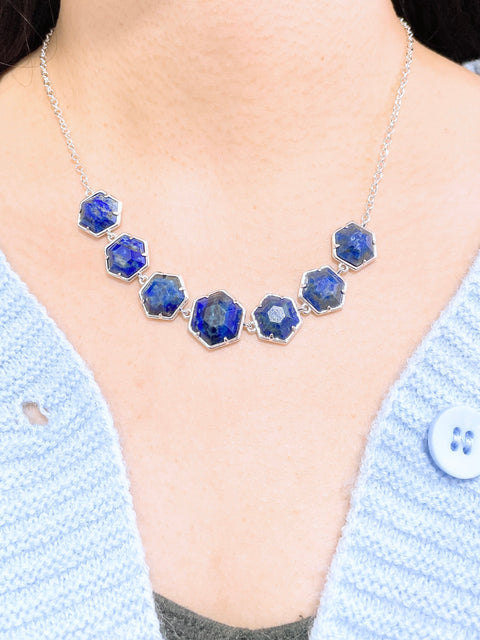 Lapis Statement Necklace - SF