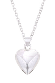 Polished Heart Pendant Necklace - SF