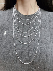 Silver Plated 2mm Bead Chain - SP