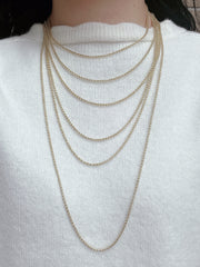 14k Gold Plated 2mm Popcorn Chain - GP