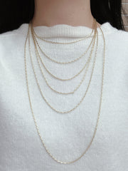 14k Gold Plated 1.2mm A/X Chain - GP