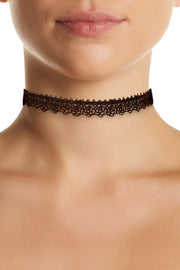 Boho Rose Retro Black Choker Necklace - GP