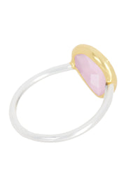 Rose Crystal Teardrop Ring - SF