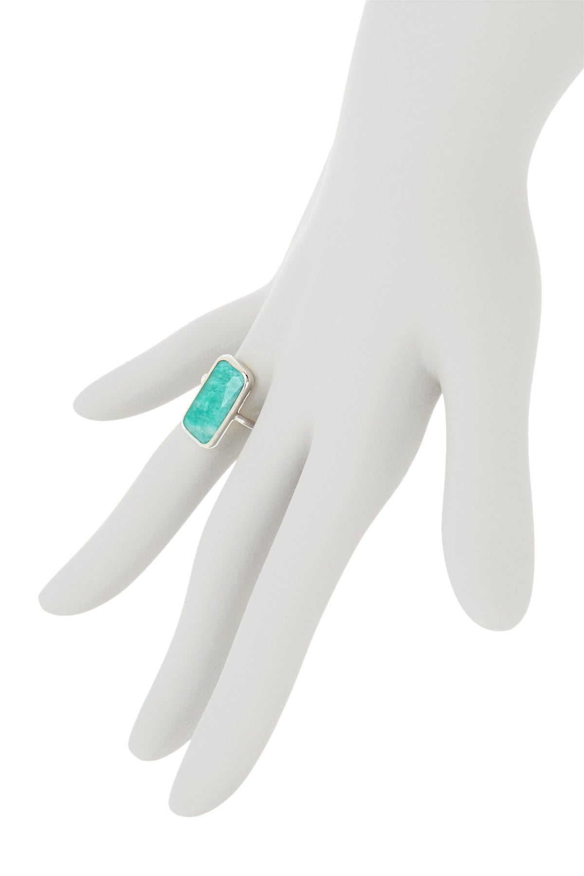 Amazonite Rectangle Ring - SF