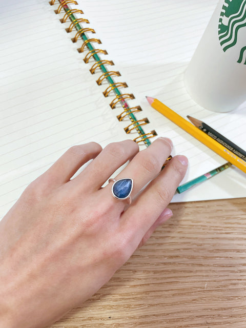 Kyanite Teardrop Ring - SF