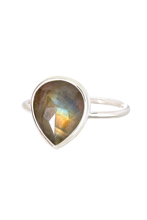 Labradorite Teardrop Ring - SF