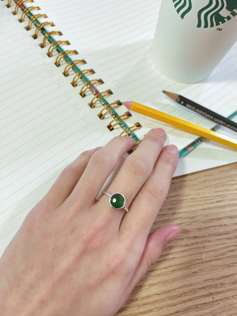 Emerald Crystal Petite Ring - SF