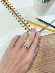 Zebra Jasper Shelby Ring - SF