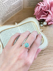 Amazonite Hexagon Ring - SF