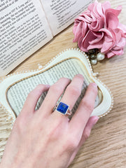 Lapis Square Cut Ring - SF