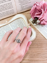 Sterling Silver Sun and Moon Ring - SS