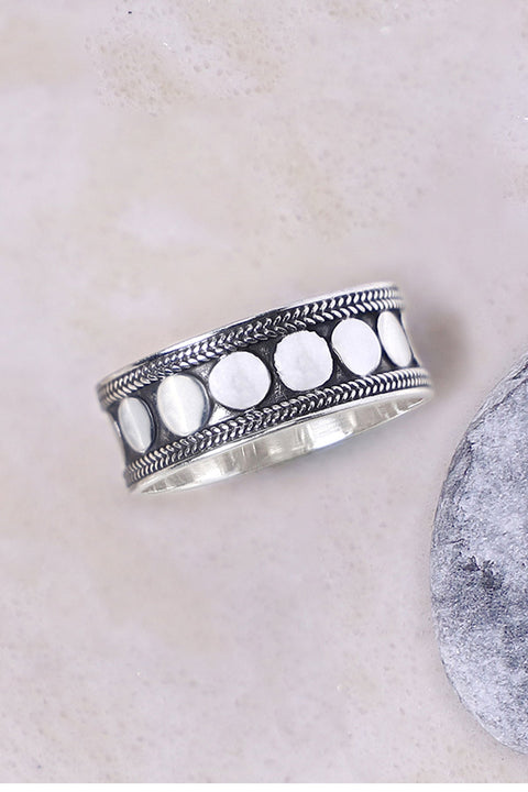 Sterling Silver Bali Band Ring - SS