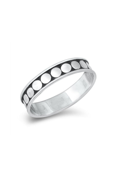 Sterling Silver Bali Band Ring - SS