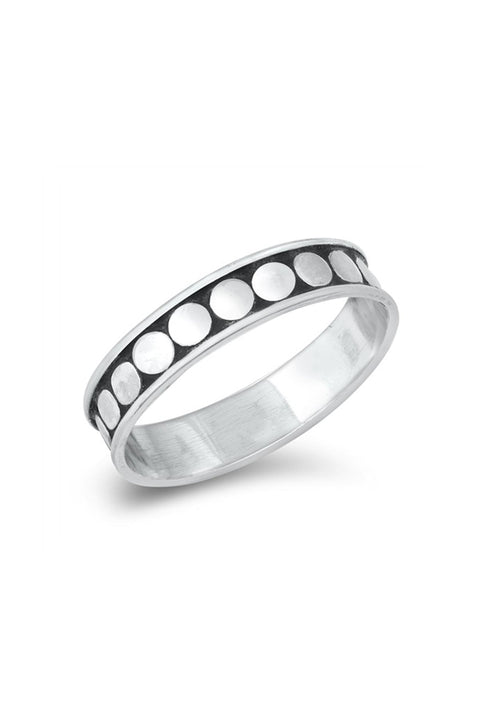 Sterling Silver Bali Band Ring - SS