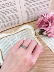 Sterling Silver Scroll Band Ring - SS