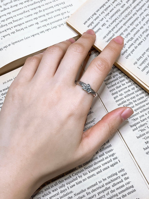 Sterling Silver Flower Blossoms Ring - SS