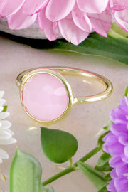 Rose Crystal Round Ring - GF