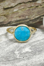 Turquoise Lollipop Ring - GF