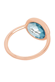 Sky Blue Crystal Lollipop Ring - SF