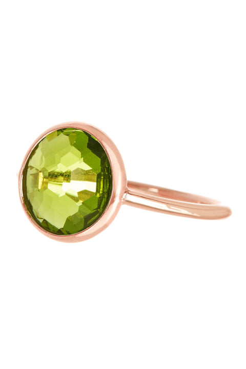 Peridot Crystal Lollipop Ring - SF