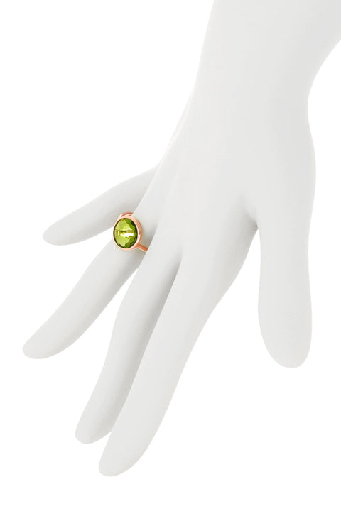 Peridot Crystal Lollipop Ring - SF