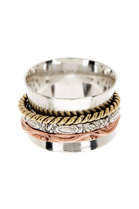 Handmade Bali Style Spinner Ring - SF