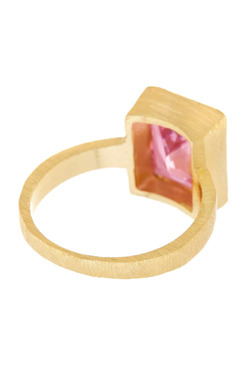 Pink CZ Statement Ring - GF