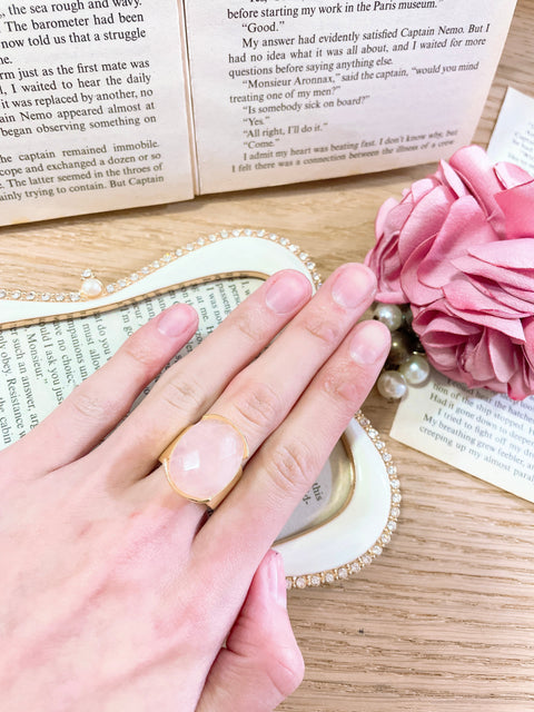 Rose Quartz Ring - GF