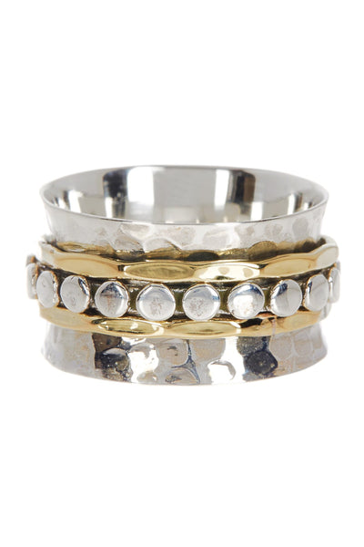 Raised Texture Spinner Ring - SF